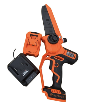 ABS Акумуляторна ланцюгова пила безщіткова, 8дюймів/200 мм, 420 Вт, 7.6м/с, один акумулятор