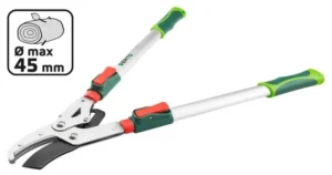 Секатор VERTO з наковаленкой, ручка з алюмінію, телескопічний