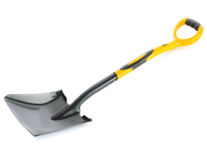 Лопата з фібергласовою ручкою совкова CИЛА 230×280×1050 мм 2,0 кг
