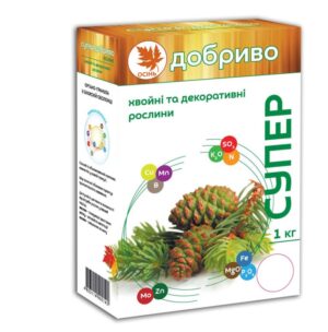 Супер Добриво Осіннє. Хвойні та декоративні культури 1 КГ Сімейний сад